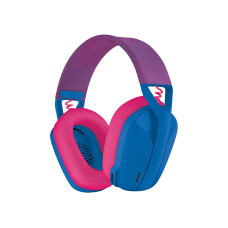 Logitech G435 LIGHTSPEED and Bluetooth Wireless Gaming Headset - Lightweight over-ear headphones, built-in mics, 18h battery, compatible with Dolby Atmos, PC, PS4, PS5, Nintendo Switch, Mobile - Blue